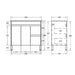 900-1800*460mm Bathroom Vanity Standard PVC Gloss White Freestanding With Kickboard Vanity