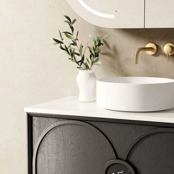 600-1800*460*550mm OTTI Laguna Mark Il Black Oak High Moisture Resistant Plywood Wall Hung Vanity