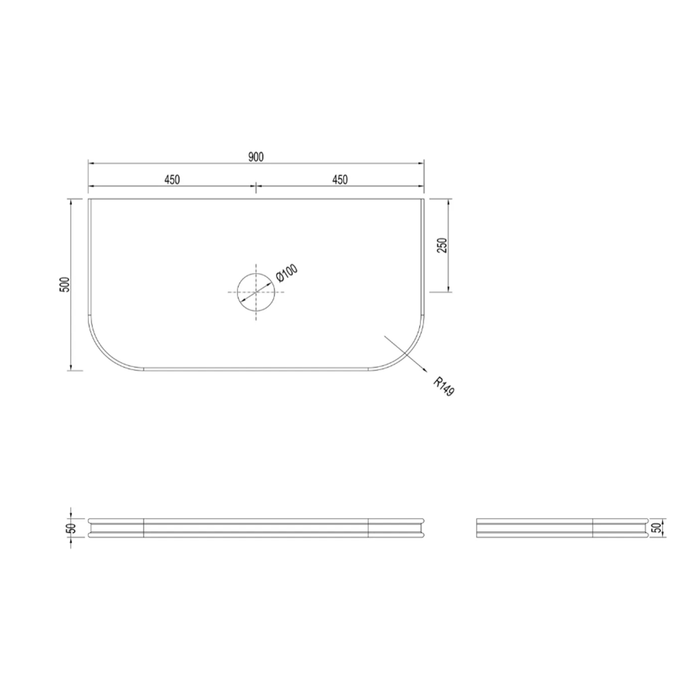 600-1800*490*550mm Otti Havana Sable Walnut Fluted Curve Wall Hung Vanity