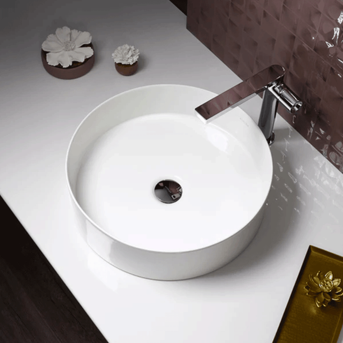 410mm Kohler Mica Round Slim Rim Vitreous China Above Counter Basin