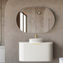 900*460*450mm OTTI Bondi Stain White High Moisture Resistant Plywood Curve Fluted Bathroom Cabinet Wall Hung Vanity - HD reno