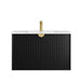 600-1500*460*550mm OTTI Marlo Matt Black Bathroom Wall Hung Vanity