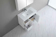 900-1800*460mm Bathroom Vanity Standard PVC Gloss White Freestanding With Kickboard Vanity