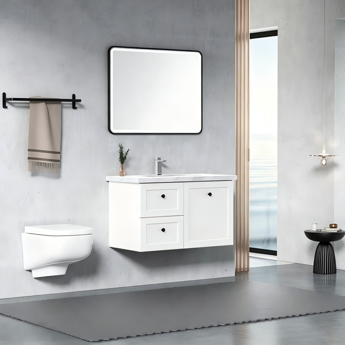 600-1500*460*540mm Roma Hampton White Wall Hung Vanity