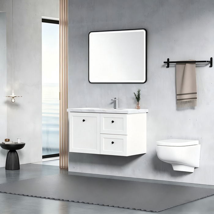 600-1500*460*540mm Roma Hampton White Wall Hung Vanity