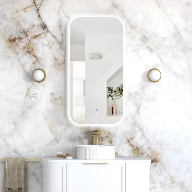 900/1200/1500mm Otti Newport Frameless Soft Rectangle Back Lit Tuffi LED Mirror