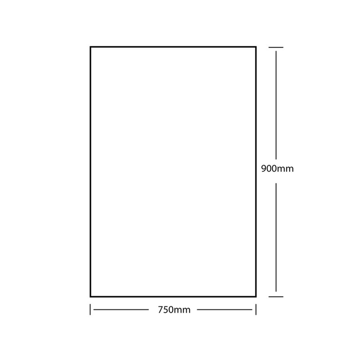 600-1500mm ABS Pencil Edge Copper-Free Rectangle Square Wall Mounted Mirror Only
