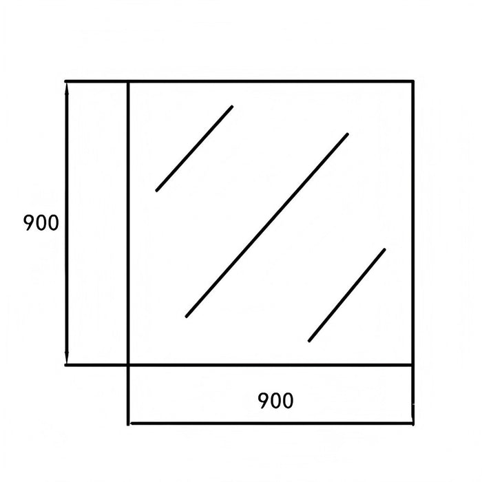 450-1500mm Sunny Beveled Edge Frameless Glass Rectangle Copper Free Mirror With Safety Firm