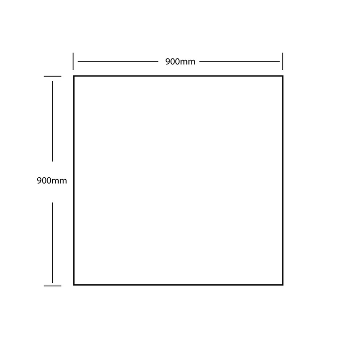 600-1500mm ABS Pencil Edge Copper-Free Rectangle Square Wall Mounted Mirror Only