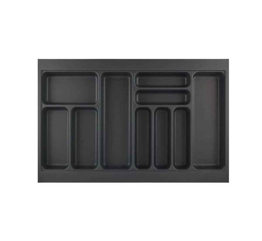 900mm Hettich Cutlery Insert Black Custom Size Kitchen Drawer Cutlery Tray Adjustable (Copy)