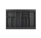 900mm Hettich Cutlery Insert Black Custom Size Kitchen Drawer Cutlery Tray Adjustable (Copy)