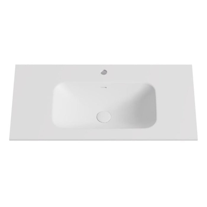 600-1500*455*480mm Poseidon CETO Miami Matt White PVC Wall Hung Bathroom Vanity Cabinet
