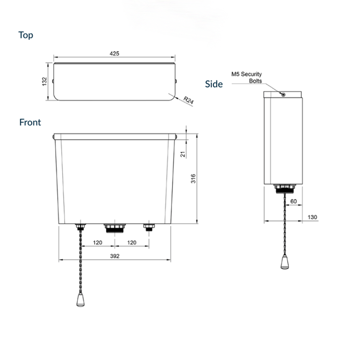 3monkeez 304 Grade Stainless Steel Urinal Accessories Kit
