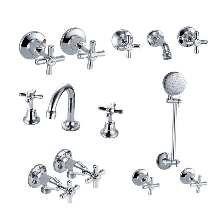 PENZ Range Tapware - Basin, Bath, Washing Machine, Shower And Wall Taps Sets