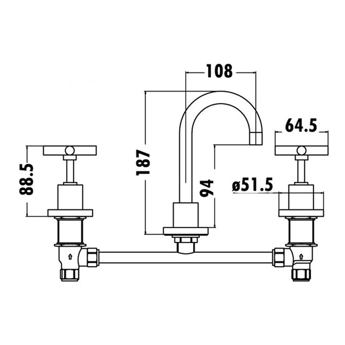 PLNZ Range Tapware - Basin, Bath, Washing Machine, Shower and Wall Taps Sets