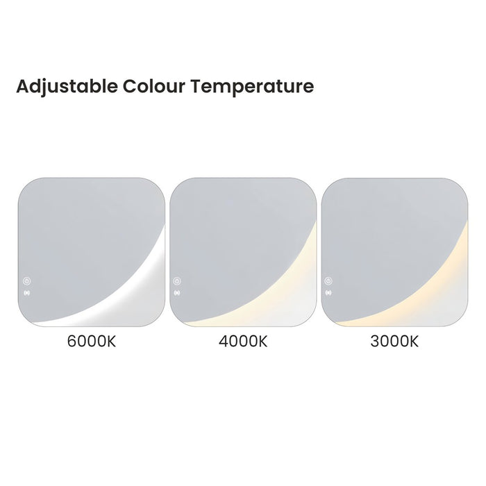 800mm Otti Bondi Frameless Round Back Lit Tuffi LED Mirror