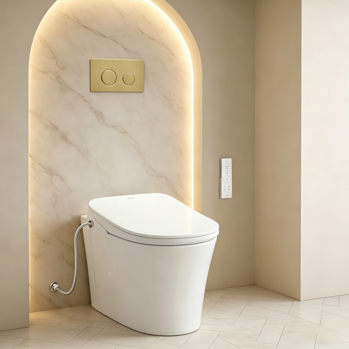 560*420*360mm Inspire Alzano Tornado & Rimless Wellness Spa Smart Bidet Inwall Toilet Set