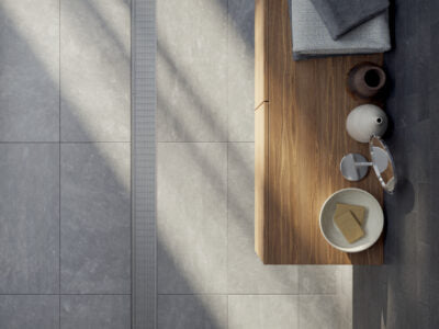 Slimline Linear Drainage system with Architectural (AR) grate style