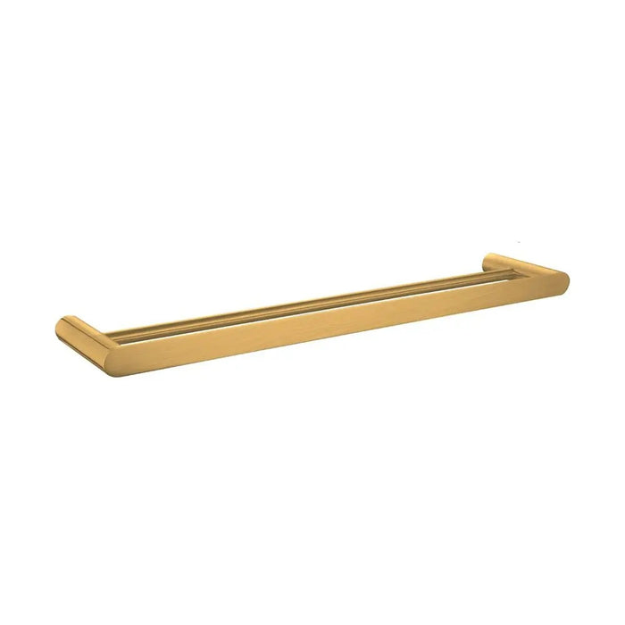 600mm Aquaperla Norico Esperia Solid Brass Round Double Towel Rail