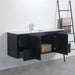 900-1500*460mm Acacia Matte Black Bathroom Vanity Wall Hung Left/Right Drawers Cabinet Only and Ceramic/Stone Top Available - HD reno
