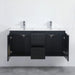 900-1500*460mm Acacia Matte Black Bathroom Vanity Wall Hung Left/Right Drawers Cabinet Only and Ceramic/Stone Top Available - HD reno