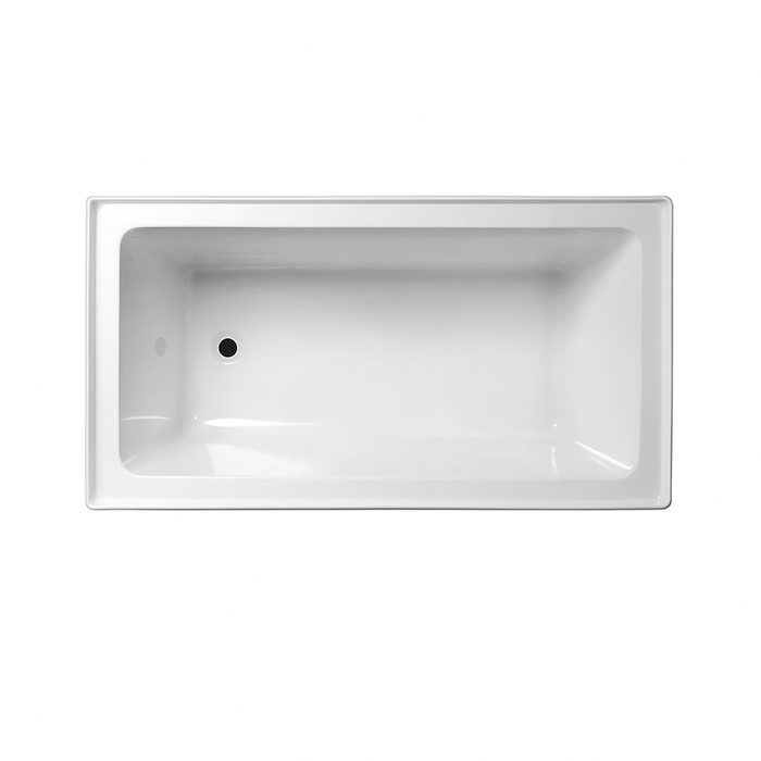 1500-1800*750*470mm Broadway Alpha A Or B White Acrylic Rectangle Drop In  Bathtub