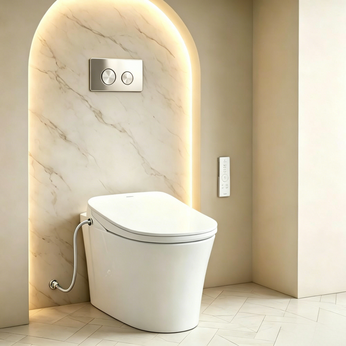 560*420*360mm Inspire Alzano Tornado & Rimless Wellness Spa Smart Bidet Inwall Toilet Set