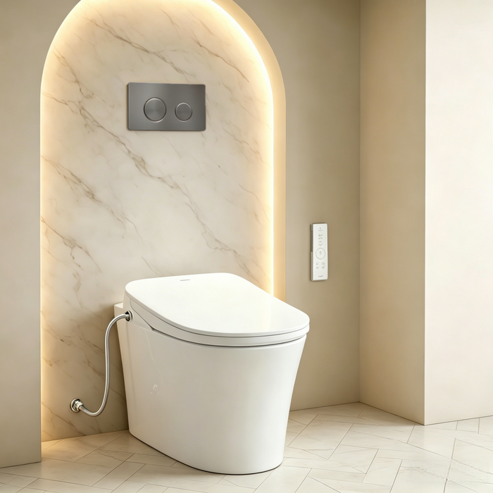 560*420*360mm Inspire Alzano Tornado & Rimless Wellness Spa Smart Bidet Inwall Toilet Set