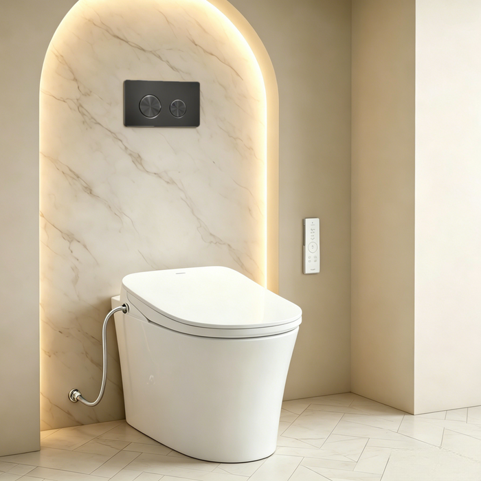 560*420*360mm Inspire Alzano Tornado & Rimless Wellness Spa Smart Bidet Inwall Toilet Set
