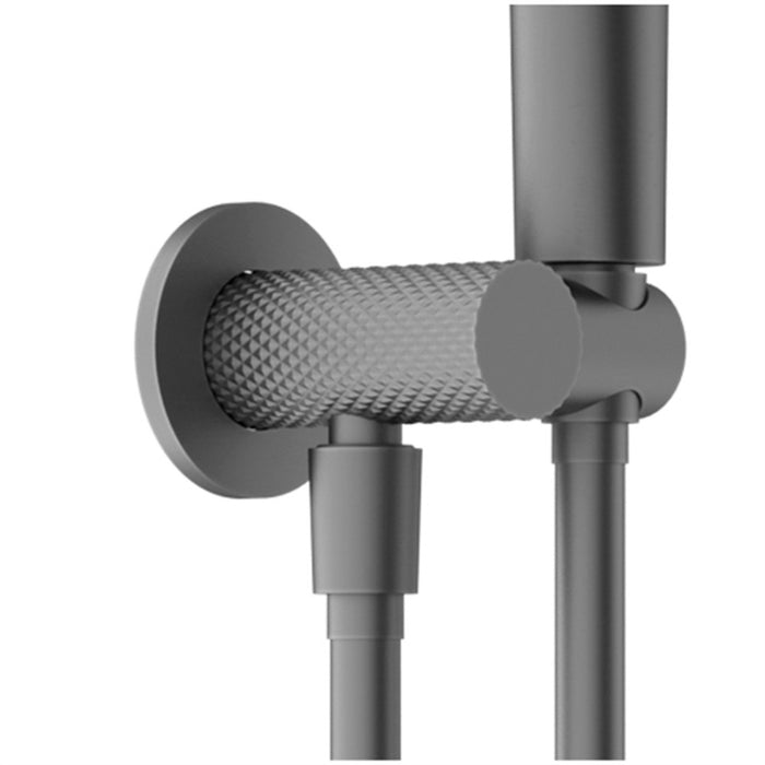 Nero Opal Round Brass 3 Function Shower On Bracket