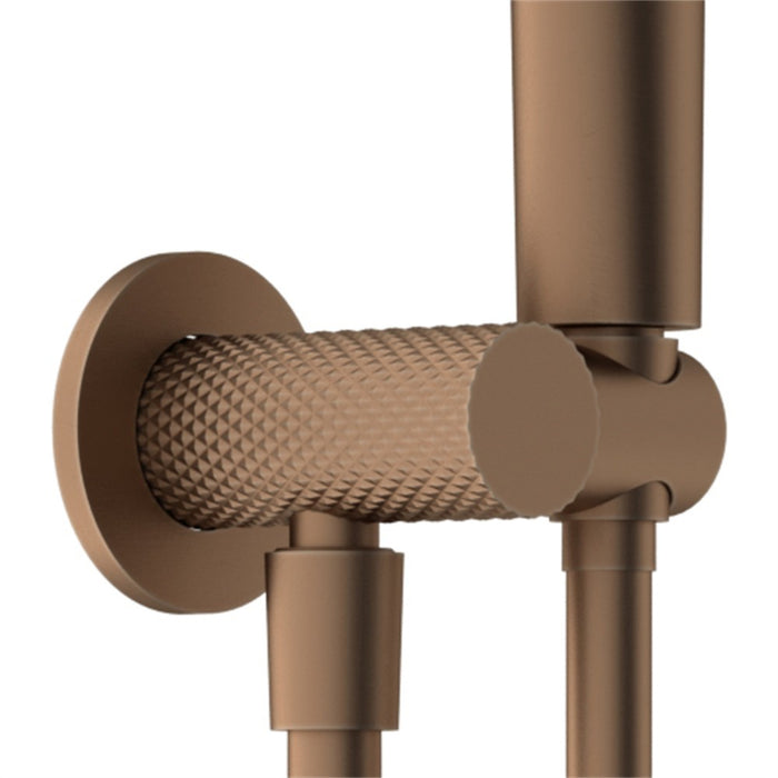 Nero Opal Round Brass 3 Function Shower On Bracket