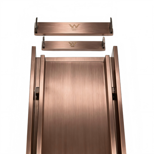 2400mm Somer Brushed Copper DIY Linear Tile Insert Drain (No Outlet)