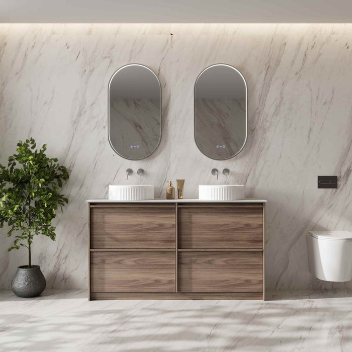 600-1500*455*830mm Mercio Bella Notaio Walnut Freestanding Vanity