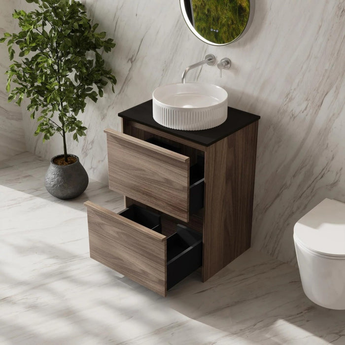 600-1500*455*830mm Mercio Bella Notaio Walnut Freestanding Vanity