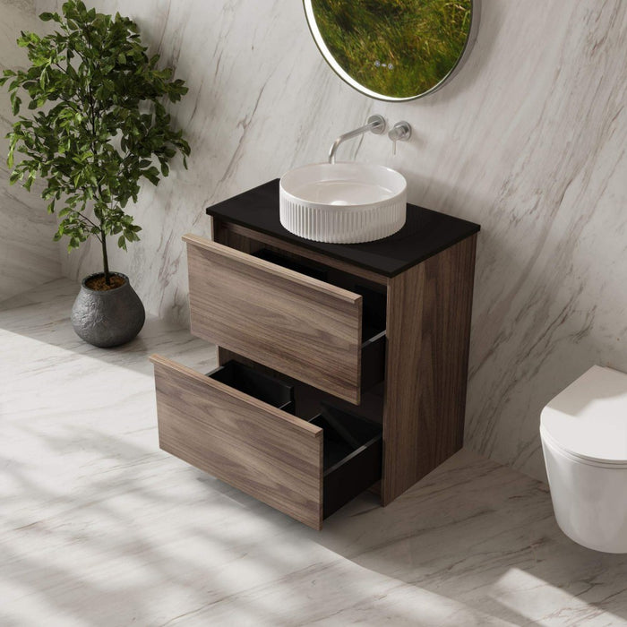 600-1500*455*830mm Mercio Bella Notaio Walnut Freestanding Vanity