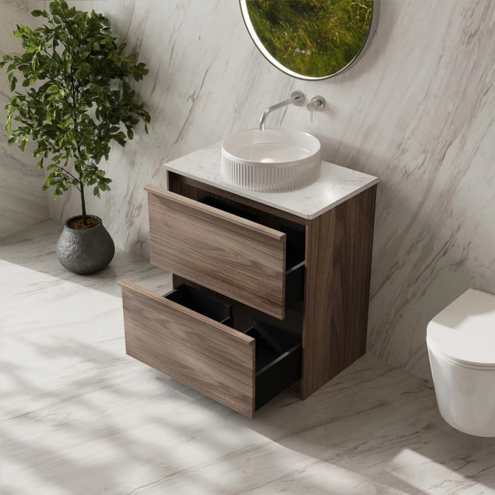 600-1500*455*830mm Mercio Bella Notaio Walnut Freestanding Vanity