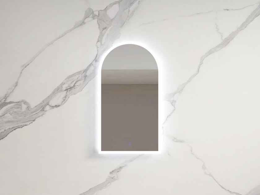 500*900*30mm Infinity Frameless/Black/Gold Glass Arch Dimmable Colour Pencil Edge LED Mirror