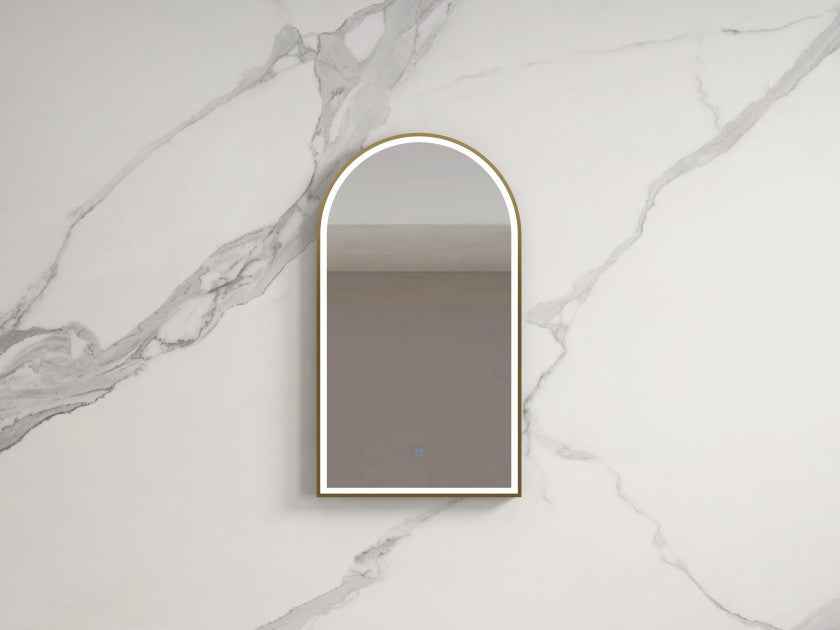 500*900*30mm Infinity Frameless/Black/Gold Glass Arch Dimmable Colour Pencil Edge LED Mirror