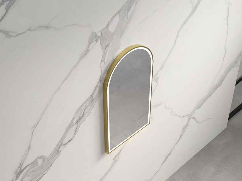 500*900*30mm Infinity Frameless/Black/Gold Glass Arch Dimmable Colour Pencil Edge LED Mirror