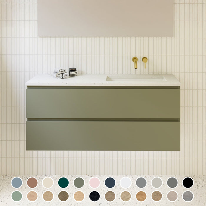 TIMBERLINE BILLIE SPACE SAVING CUSTOM WALL HUNG VANITY (ALL SIZING)