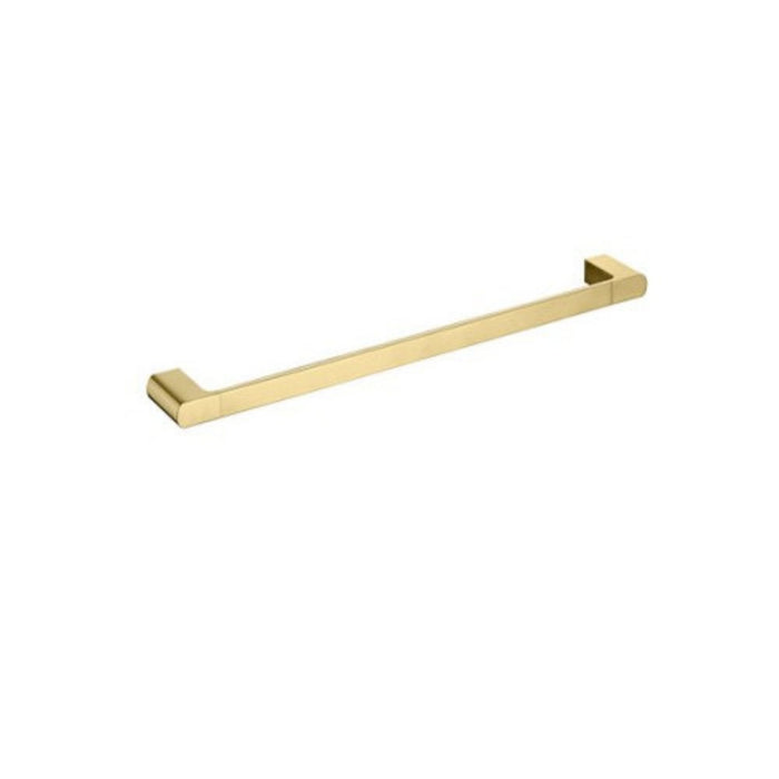 250mm BK KOMPAKT RUND Brass Single Oval Bars Towel Rails