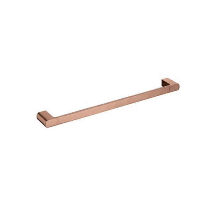 250mm BK KOMPAKT RUND Brass Single Oval Bars Towel Rails