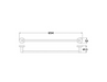 600mm BK WAHLEN 10 Chrome Zinc Alloy Single Round Bars Towel Rails - HD reno