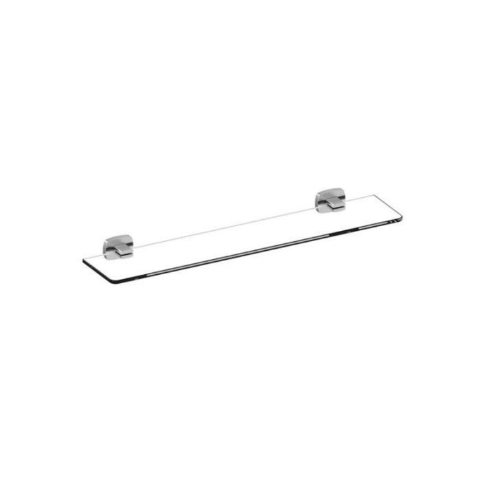 520*120mm BK LUXUS Brass Square Bars Glass Shelf