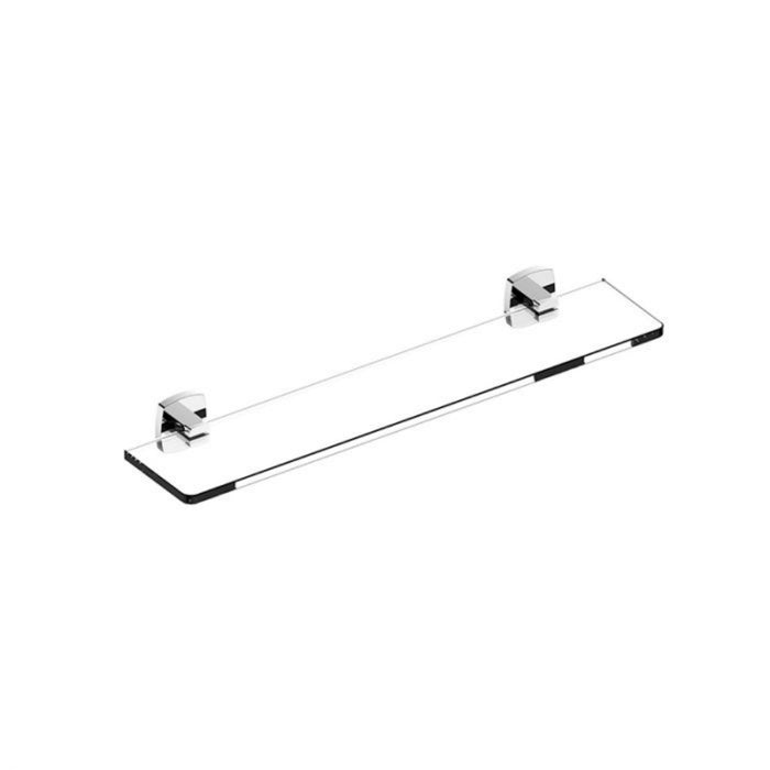 520*120mm BK LUXUS Brass Square Bars Glass Shelf