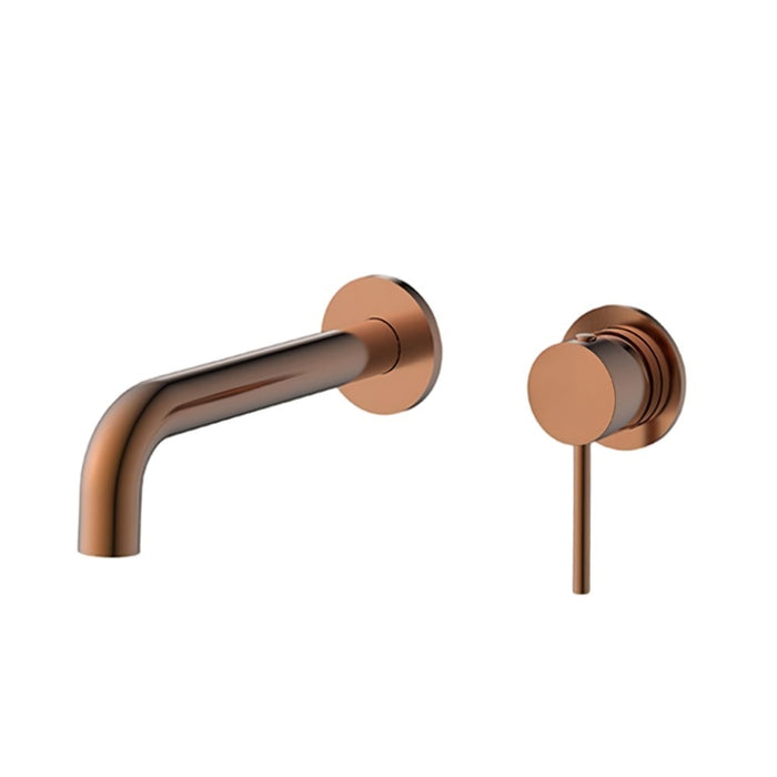 Complete Brushed Bronze Round Premium Bathroom Package - Tapware, Shower Set & Accessories