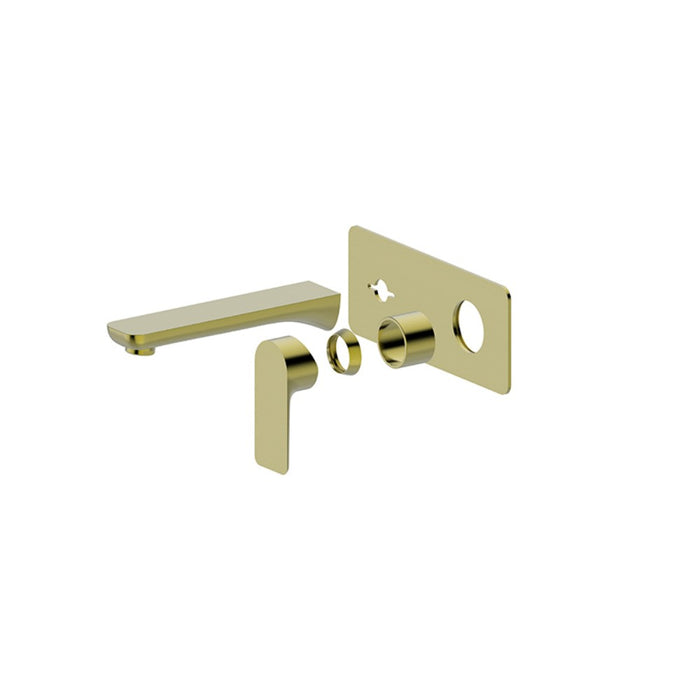 BK Luxus Brass Square Bath/Basin Wall Mixer With Spout