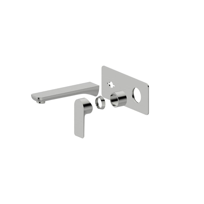 BK Luxus Brass Square Bath/Basin Wall Mixer With Spout