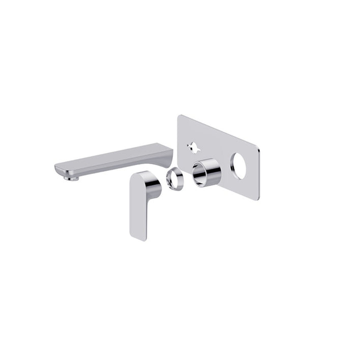 BK Luxus Brass Square Bath/Basin Wall Mixer With Spout