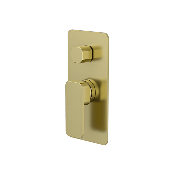 BK Kasten Lead Free Brass Square Shower/Wall Mixer With Diverter